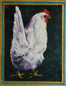 Portrait of a chicken 